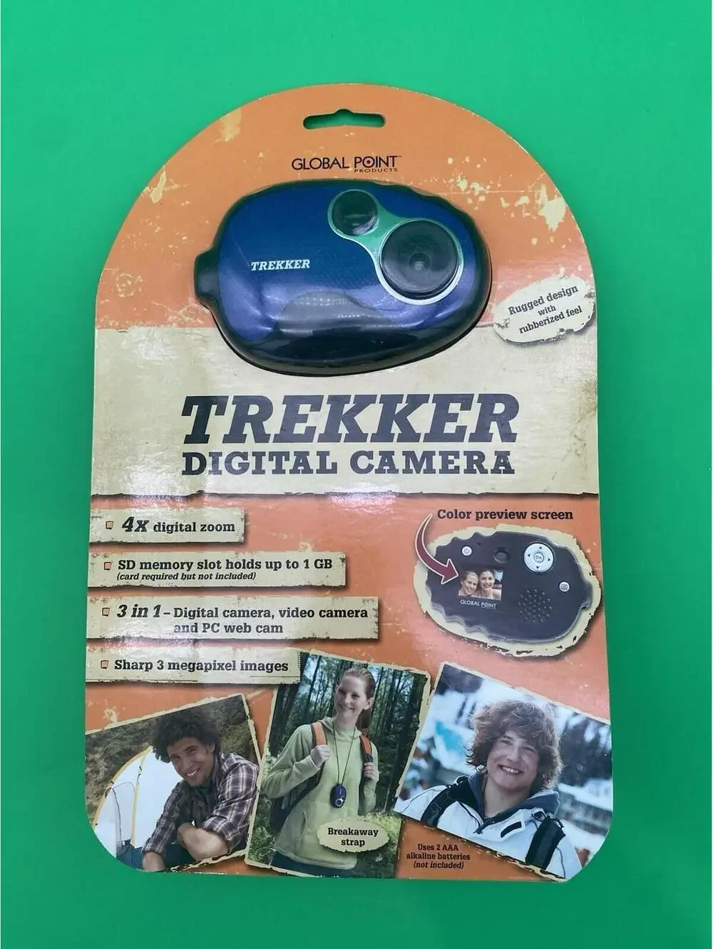 Trekker Blue Digital Camera - New - 2008 Global Point - Y2K